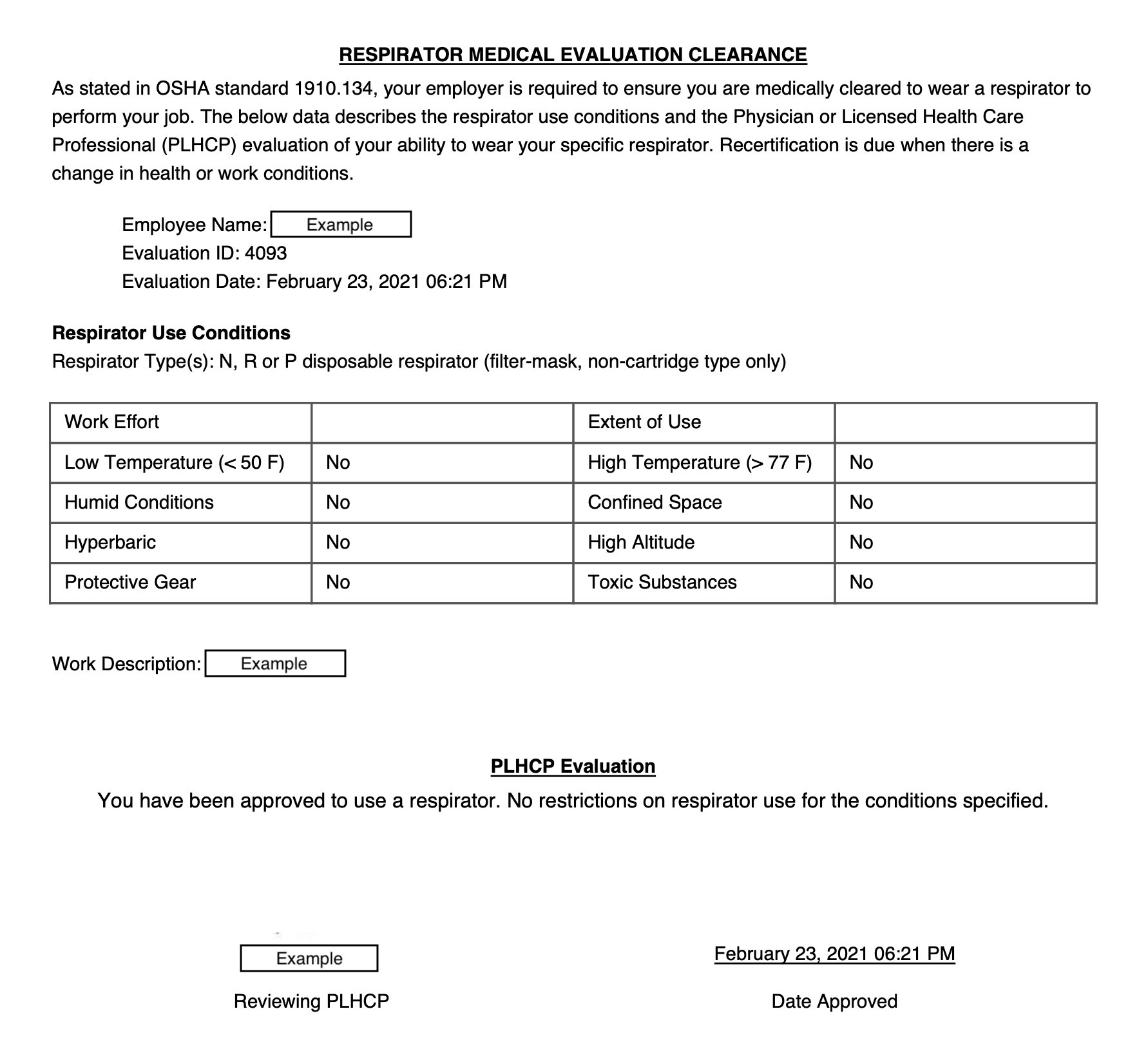 Respirator Medical Evaluation and Fit Tester Training